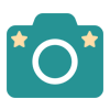 Contributed 50 free photos achievement badge
